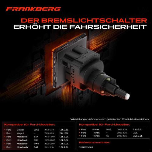 1x Bremslichtschalter für Ford Jaguar Volvo 1.4L-3.0L 2000-2015 Bild 1x Bremslichtschalter für Ford Jaguar Volvo 1.4L-3.0L 2000-2015