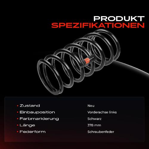 1x Fahrwerksfeder Vorderachse links für Land Rover Discovery II LT 4.0L 1998-2002 Bild 1x Fahrwerksfeder Vorderachse links für Land Rover Discovery II LT 4.0L 1998-2002