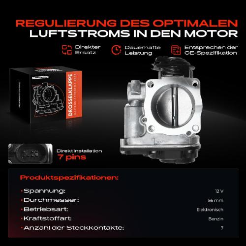 Frankberg 1x Drosselklappe Drosselklappenstutzen für VW Polo Seat Cordoba Ibiza II 1.4L 1996-2002 Bild Frankberg 1x Drosselklappe Drosselklappenstutzen für VW Polo Seat Cordoba Ibiza II 1.4L 1996-2002