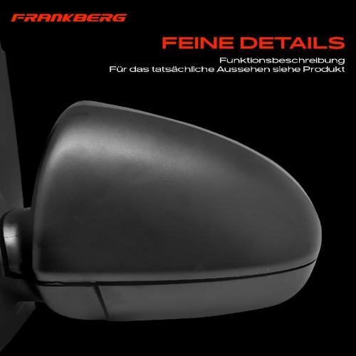1x Außenspiegel Links für Smart Fortwo Cabrio Coupe 451 0.8L 1.0L Bj ab 2007 Bild 1x Außenspiegel Links für Smart Fortwo Cabrio Coupe 451 0.8L 1.0L Bj ab 2007