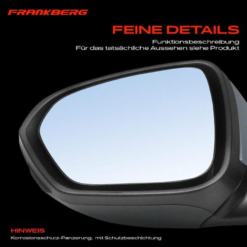 Frankberg 1x Außenspiegel Links für Dacia Duster HM 1.0L 1.2L 1.3L 1.5L 1.6L 2017-2024 Bild Frankberg 1x Außenspiegel Links für Dacia Duster HM 1.0L 1.2L 1.3L 1.5L 1.6L 2017-2024