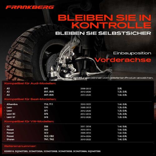 2x Traggelenk Vorderachse für VW CC Golf Sportsvan VII Variant Passat Alltrack Sharan Audi A3 Cabriolet Bild 2x Traggelenk Vorderachse für VW CC Golf Sportsvan VII Variant Passat Alltrack Sharan Audi A3 Cabriolet