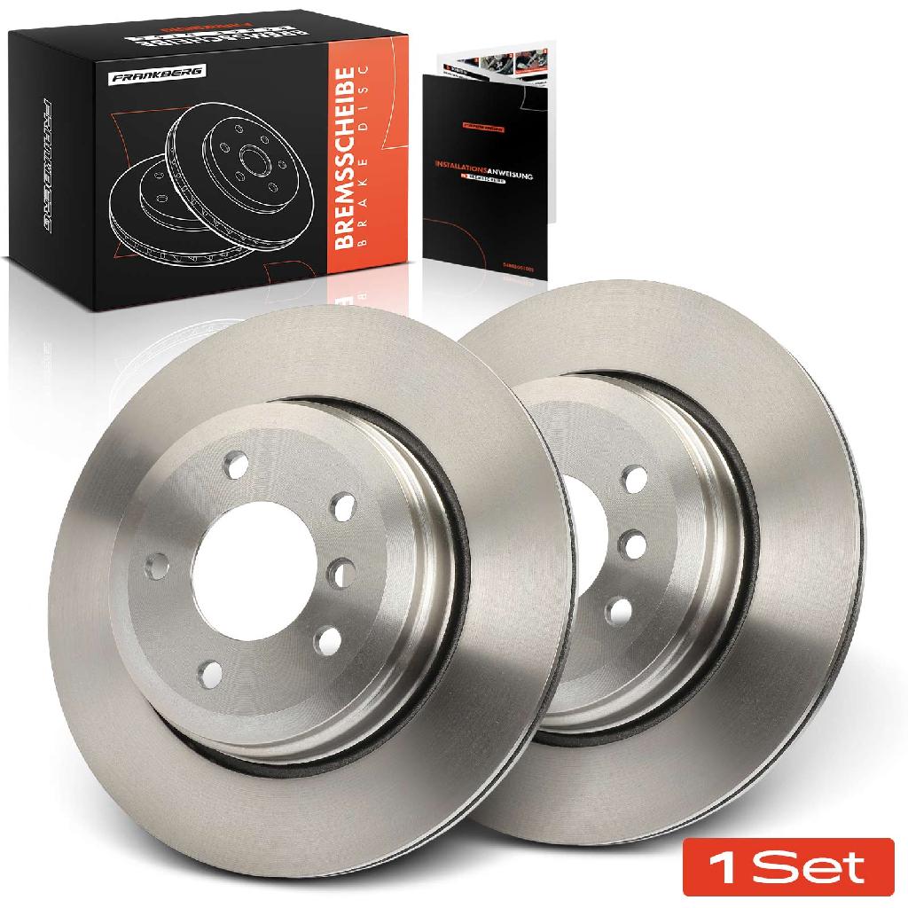 2x Bremsscheiben Hinterachse für BMW 5er Touring E60 E61 6er Cabriolet E63 E64 2001-2010