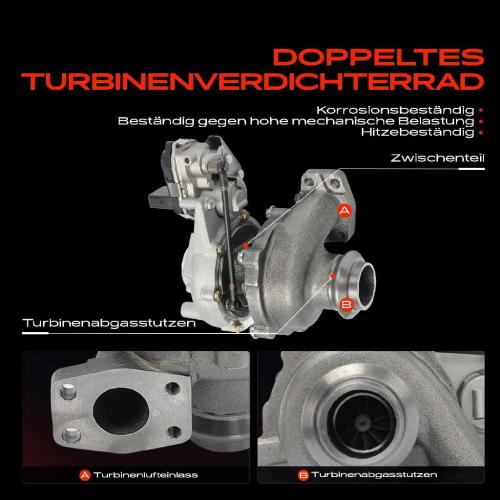 1x Abgasturbolader für Citroën Berlingo Kasten/MPV C4 III Spacetourer Van C5 Aircross Grand Bus DS Peugeot Bild 1x Abgasturbolader für Citroën Berlingo Kasten/MPV C4 III Spacetourer Van C5 Aircross Grand Bus DS Peugeot