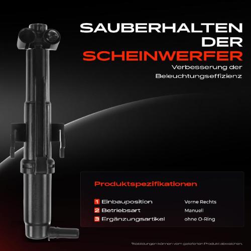 1x Scheinwerferreinigung Waschwasserdüse Vorne Rechts für BMW 6er F06 F12 F13 2011-2018 Bild 1x Scheinwerferreinigung Waschwasserdüse Vorne Rechts für BMW 6er F06 F12 F13 2011-2018