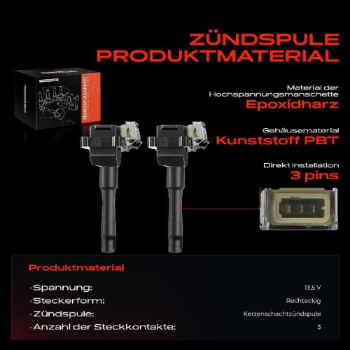 2x Zündmodul Zündspule für BMW E36 E34 E32 E38 E31 1.8L 2.0L 2.5L 3.0L 3.8L 4.0L 1987-2001 Bild 2x Zündmodul Zündspule für BMW E36 E34 E32 E38 E31 1.8L 2.0L 2.5L 3.0L 3.8L 4.0L 1987-2001