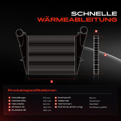 1x Ladeluftkühler Turbokühler für Honda Civic X FC FK Bj ab 2017 1.5L Bild 1x Ladeluftkühler Turbokühler für Honda Civic X FC FK Bj ab 2017 1.5L