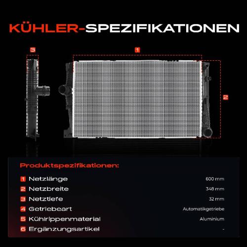1x Kühler Wasserkühler Motorkühler für BMW 5er F10 F18 5er Touring F11 2010-2016 Bild 1x Kühler Wasserkühler Motorkühler für BMW 5er F10 F18 5er Touring F11 2010-2016