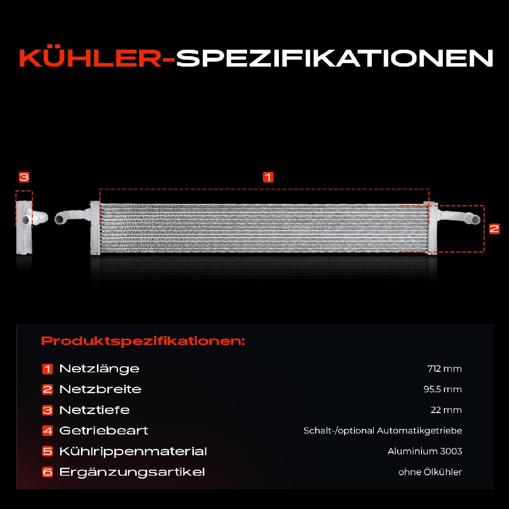 1x Kühler Wasserkühler Motorkühler für Renault Trafic III Bus JG 2,0 Dci Bj ab 2019