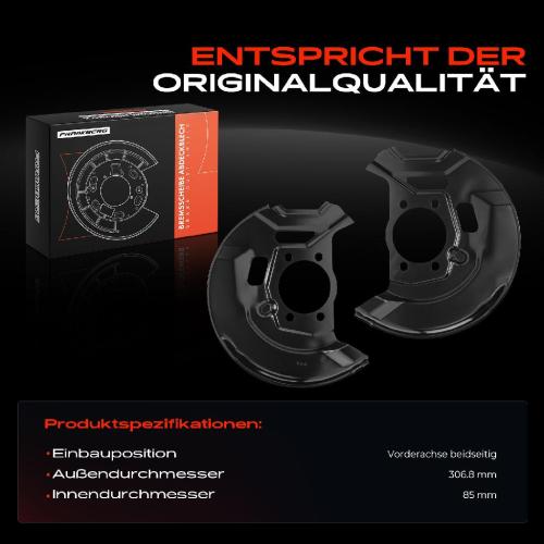 2x Ankerblech Bremsscheibe Vorderachse Beidseitig für Nissan Qashqai 2 J11 Renault Kadjar HA Bild 2x Ankerblech Bremsscheibe Vorderachse Beidseitig für Nissan Qashqai 2 J11 Renault Kadjar HA