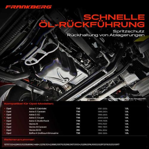 Frankberg 1x Ölwanne Motorölwanne für Opel Astra G Vectra B Zafira A 1.8L Bild Frankberg 1x Ölwanne Motorölwanne für Opel Astra G Vectra B Zafira A 1.8L