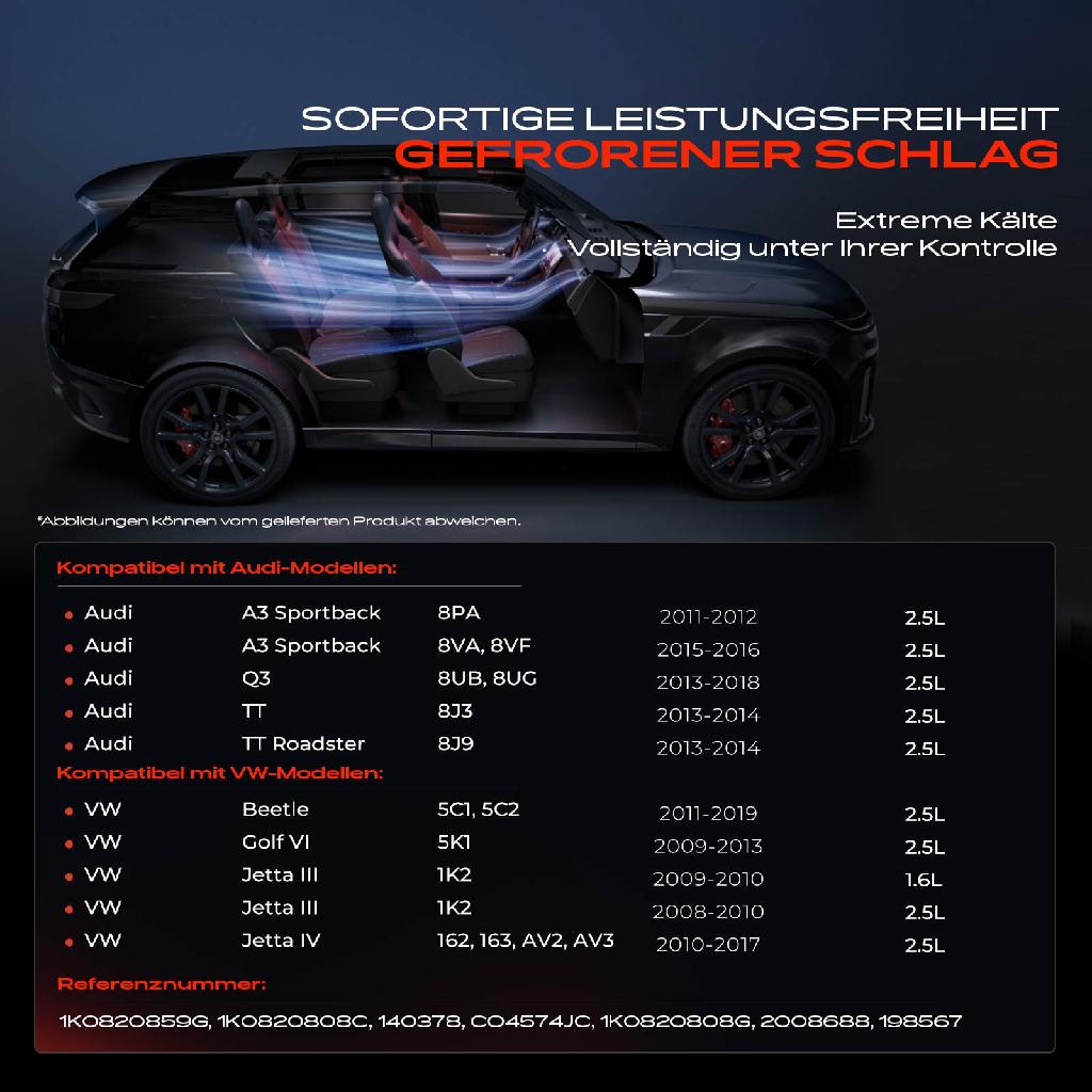 1x Klimakompressor für Audi A3 Q3 TT VW Beetle Golf VI Jetta III IV 2.5L