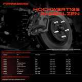 10x Radschraube für BMW F20 F21 F30 F31 F11 X3 X4 X5 X6 MINI F56-F61