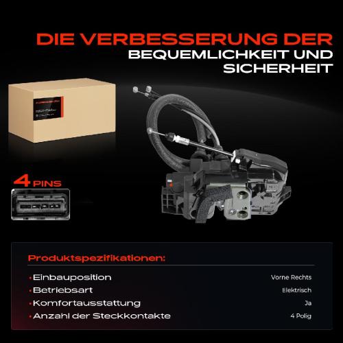 1x Türschloss Vorne Rechts für Hyundai Santa Fé II CM 2.0L 2.2L 2.4L 2.7L 3.5L 2006-2012 Bild 1x Türschloss Vorne Rechts für Hyundai Santa Fé II CM 2.0L 2.2L 2.4L 2.7L 3.5L 2006-2012
