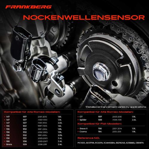 1x Nockenwellenposition Sensor für Alfa Romeo Fiat Lancia Opel Saab Bild 1x Nockenwellenposition Sensor für Alfa Romeo Fiat Lancia Opel Saab