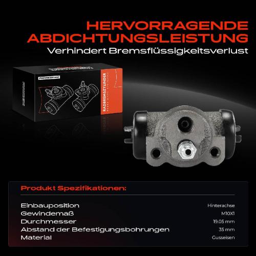 1x Radbremszylinder Hinten für Hyundai Pony Mitsubishi Colt Cordia Lancer Tredia Bild 1x Radbremszylinder Hinten für Hyundai Pony Mitsubishi Colt Cordia Lancer Tredia