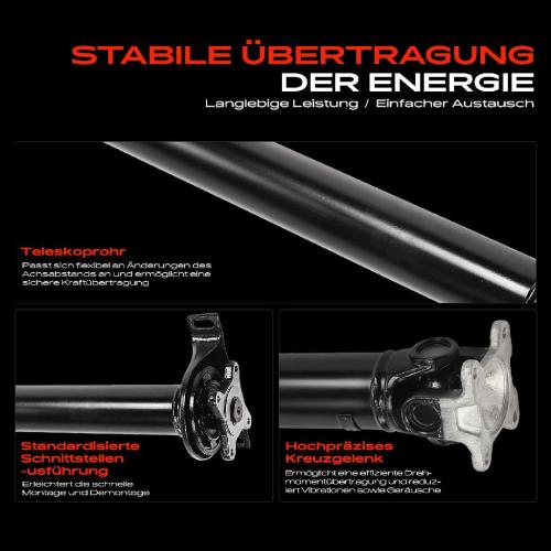 Frankberg 1x Kardanwelle Gelenkwelle Vorderachse für Mercedes-Benz Sprinter 3,5-T Bus Kasten Sprinter 4,6-T Kasten B906 Bild Frankberg 1x Kardanwelle Gelenkwelle Vorderachse für Mercedes-Benz Sprinter 3,5-T Bus Kasten Sprinter 4,6-T Kasten B906