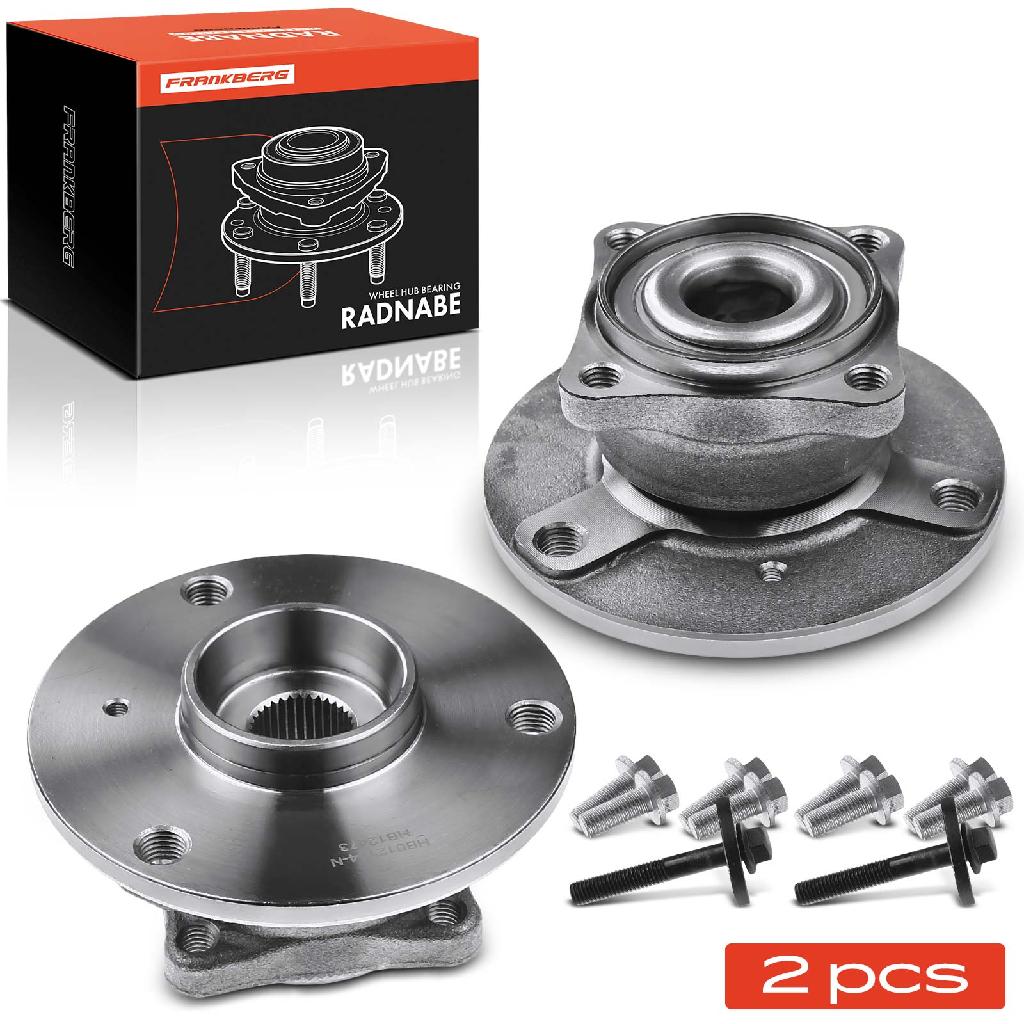 Frankberg 2x Radnabe Radlagersatz Hinterachse beidseitig für Smart Fortwo Cabrio Coupe 0.8L 1.0L Bj ab 2007