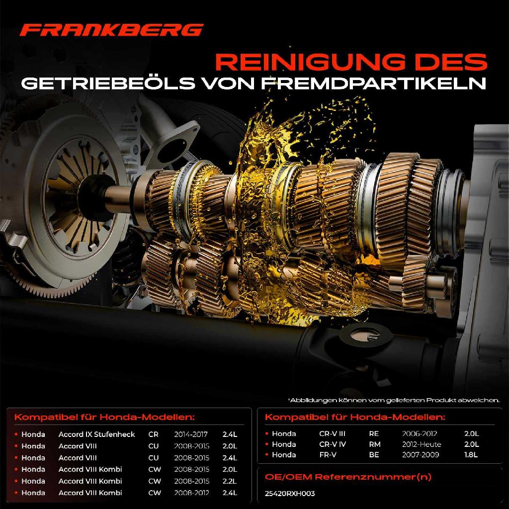 1x Getriebefilter Automatik Hydraulikfilter für Honda Accord 8 CU CW 9 CR CR-V FR-V