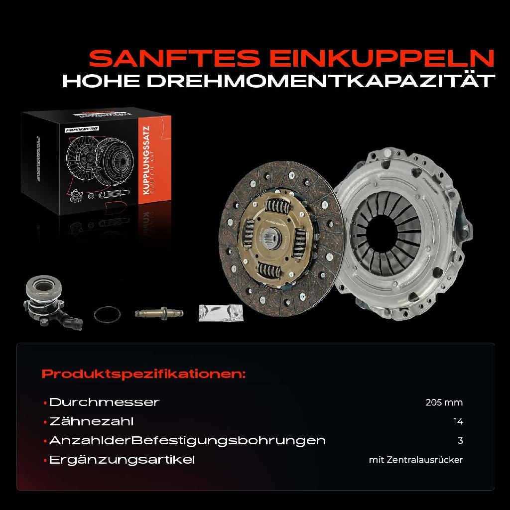 1x Kupplungssatz für Alfa Romeo 159 Sportwagon Fiat Croma Opel Astra H Caravan GTC Stufenheck Twintop Corsa D