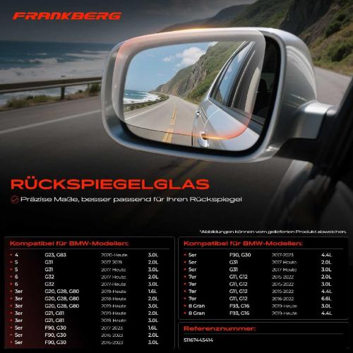 1x Spiegelglas Außenspiegel rechts für BMW 3 Touring Van G21 G20 G28 G80 G31 Bild 1x Spiegelglas Außenspiegel rechts für BMW 3 Touring Van G21 G20 G28 G80 G31