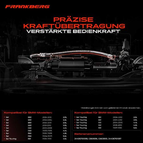 2x Seilzug Feststellbremse Hinterachse rechts für BMW 5er Touring E60 E61 2002-2010 Bild 2x Seilzug Feststellbremse Hinterachse rechts für BMW 5er Touring E60 E61 2002-2010