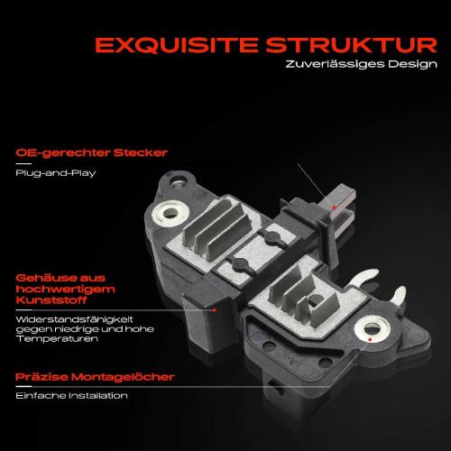 1x Lichtmaschinenregler Generatorregler für Mercedes-Benz Sprinter 3-T Kasten B906 Bild 1x Lichtmaschinenregler Generatorregler für Mercedes-Benz Sprinter 3-T Kasten B906
