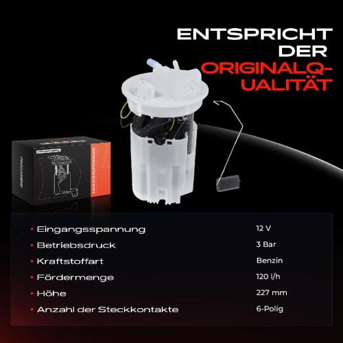 1x Kraftstoffpumpe für Ford B-Max Tourneo Courier B460 MPV Transit Kasten/MPV 1.4L 1.6L 2012-2023 Bild 1x Kraftstoffpumpe für Ford B-Max Tourneo Courier B460 MPV Transit Kasten/MPV 1.4L 1.6L 2012-2023