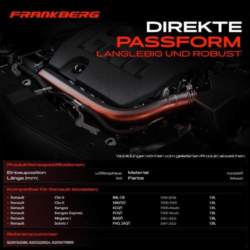 1x Kühlerschlauch Turboschlauch für Renault Clio II II Kasten/Schrägheck Kangoo Express Megane I Scénic I MPV Bild 1x Kühlerschlauch Turboschlauch für Renault Clio II II Kasten/Schrägheck Kangoo Express Megane I Scénic I MPV