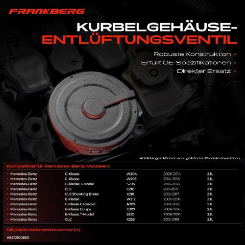 1x Ventil Kurbelgehäusentlüftung für Mercedes-Benz W204 W212 X253 W221 B906 W639 Bild 1x Ventil Kurbelgehäusentlüftung für Mercedes-Benz W204 W212 X253 W221 B906 W639