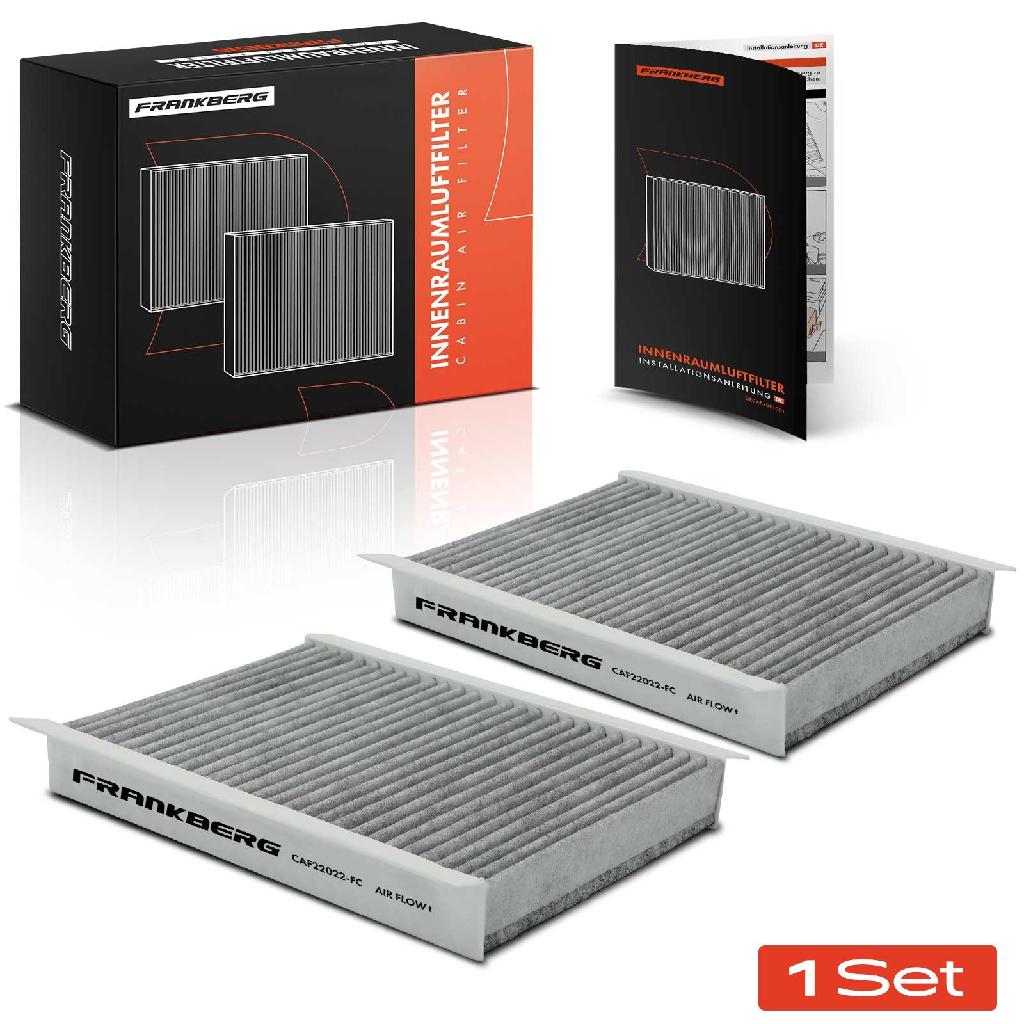 2x Innenraumfilter Aktivkohle für Jeep Renegade Fiat 500X Alfa Romeo Tonale