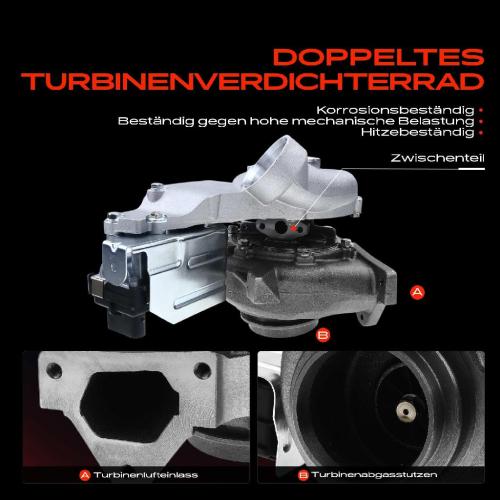 1x Abgasturbolader für Mercedes-Benz Sprinter 2-T Bus Kasten Pritsche/Fahrgestell B901 B902 B903 Bild 1x Abgasturbolader für Mercedes-Benz Sprinter 2-T Bus Kasten Pritsche/Fahrgestell B901 B902 B903