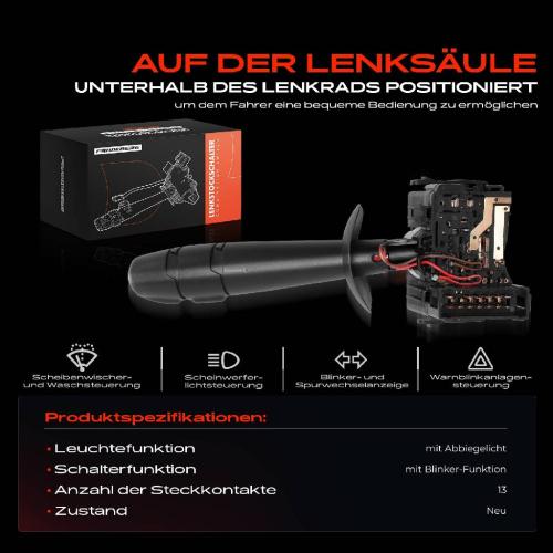 1x Kombischalter Lenkstockschalter für Opel Vivaro E7 X83 F7 Renault Vauxhall Bild 1x Kombischalter Lenkstockschalter für Opel Vivaro E7 X83 F7 Renault Vauxhall