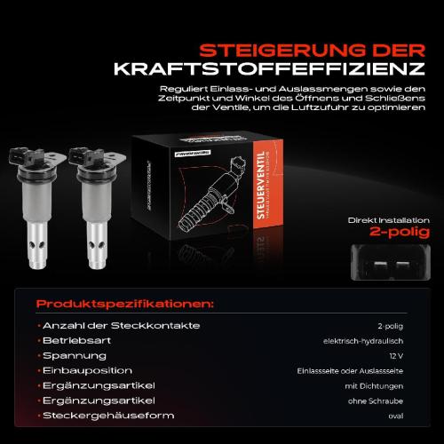 2x Steuerventil Nockenwellenverstellung für BMW E87 3er E90 E91 5er E60 E61 323 335 N52 N54 Bild 2x Steuerventil Nockenwellenverstellung für BMW E87 3er E90 E91 5er E60 E61 323 335 N52 N54