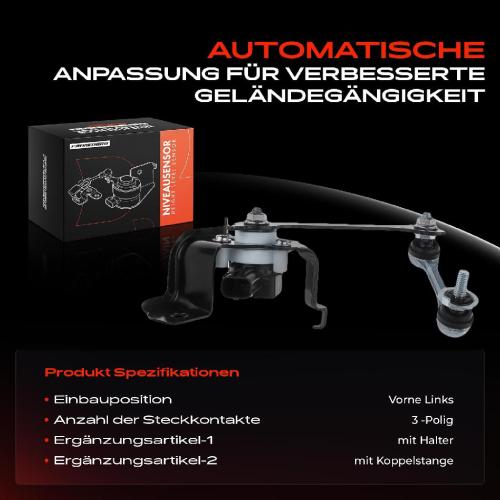 1x Höhensensor Niveauregulierung Vorne Links für Toyota Land Cruiser 200 Lexus LX Bild 1x Höhensensor Niveauregulierung Vorne Links für Toyota Land Cruiser 200 Lexus LX