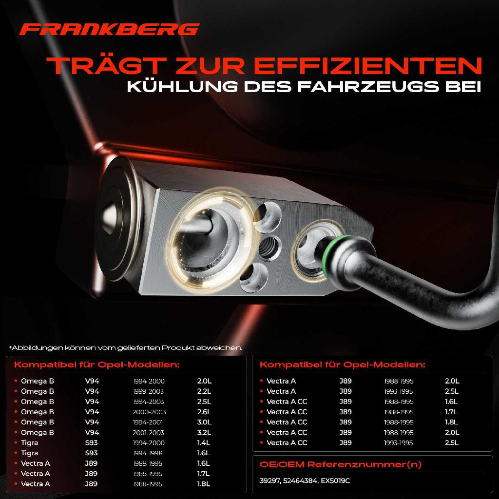1x Expansionsventil Klimaanlage für Opel Corsa B S93 Omega B Tigra Vectra A CC J89