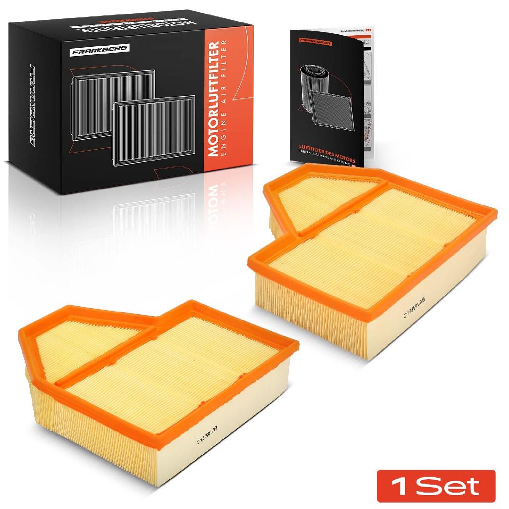 2x Luftfilter Filtereinsatz für BMW 5er E60 E61 6er E63 E64 M5 M 5.0 2004-2010