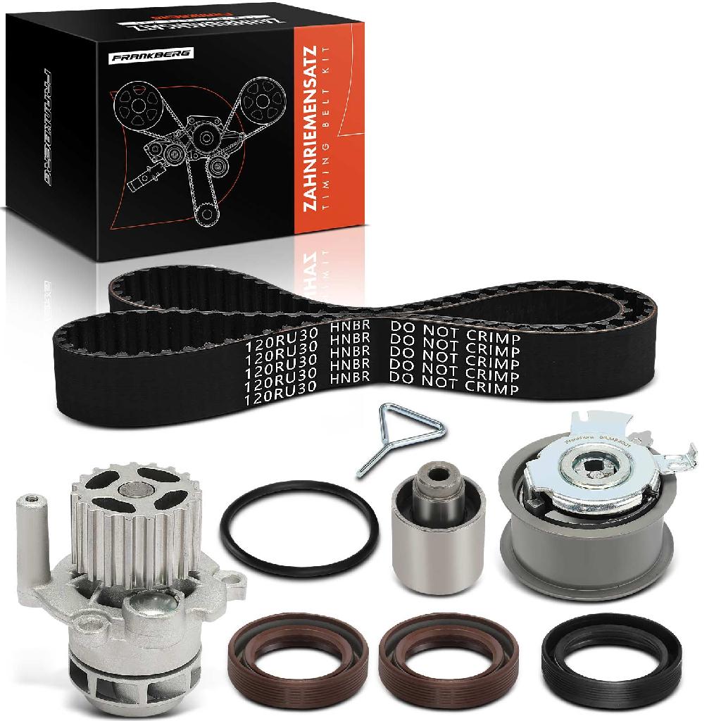 Frankberg 1x Zahnriemensatz Zahnriemen Wasserpumpe für VW Golf V Polo Skoda Fabia Seat Ibiza