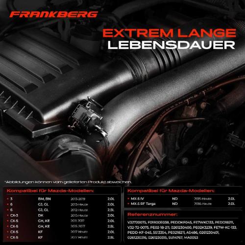 1x Ladedrucksensor Saugrohrdruck für Mazda 3 BM BN 6 GJ GL CX-3 DK CX-5 GH MX-5 ND Bild 1x Ladedrucksensor Saugrohrdruck für Mazda 3 BM BN 6 GJ GL CX-3 DK CX-5 GH MX-5 ND