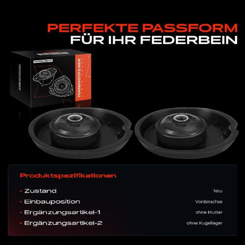 2x Domlager Federbeinstütz lager für DS 3 Citroën C3 III C4 DS3 Peugeot Bild 2x Domlager Federbeinstütz lager für DS 3 Citroën C3 III C4 DS3 Peugeot