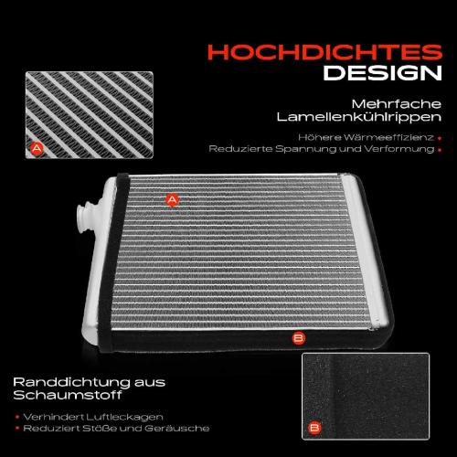 1x Wärmetauscher Innenraumheizung für Audi A4 8K B8 A5 8T3 8F7 8TA Q5 8RB S4 S5 SQ5 Bild 1x Wärmetauscher Innenraumheizung für Audi A4 8K B8 A5 8T3 8F7 8TA Q5 8RB S4 S5 SQ5