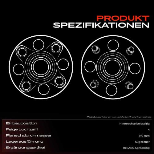 Frankberg 1x Radnabe Radlagersatz Hinterachse beidseitig f r Toyota Corolla Compact Liftback Station Wagon Bild Frankberg 1x Radnabe Radlagersatz Hinterachse beidseitig f r Toyota Corolla Compact Liftback Station Wagon