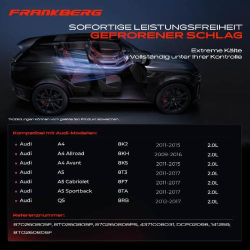 1x Klimakompressor für Audi A4 8K2 8K5 B8 A5 8T3 8F7 8TA Q5 8RB 2.0L Bild 1x Klimakompressor für Audi A4 8K2 8K5 B8 A5 8T3 8F7 8TA Q5 8RB 2.0L