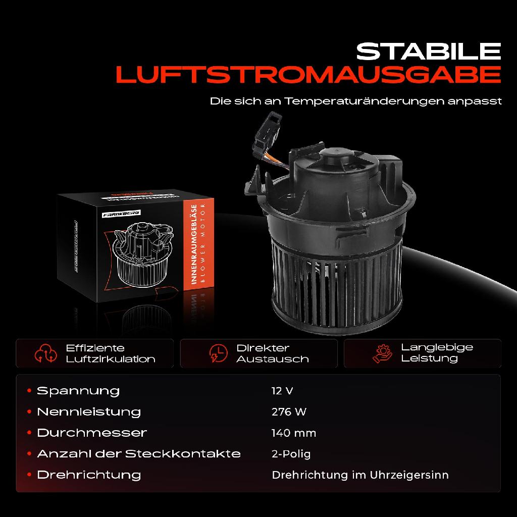 1x Gebläsemotor Innenraumgebläse für Citroën C3 II III Peugeot 208