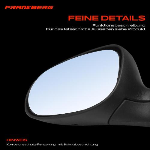 Frankberg 1x Außenspiegel Links für Ford KA RU8 1.2L 2008-2016 Bild Frankberg 1x Außenspiegel Links für Ford KA RU8 1.2L 2008-2016