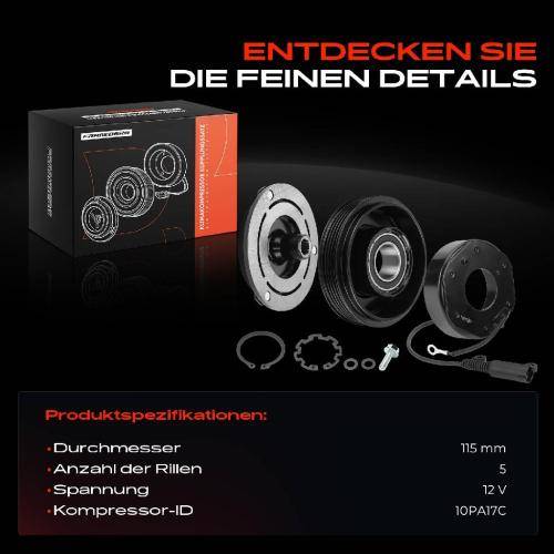 1x Magnetkupplung Klimakompressor für BMW 3er E36 5er E34 7er E32 Z3 E36 Bild 1x Magnetkupplung Klimakompressor für BMW 3er E36 5er E34 7er E32 Z3 E36