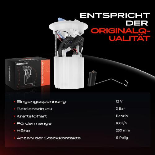 1x Kraftstoffpumpe für Volvo C30 533 C70 II Cabriolet 542 S40 II 544 V50 545 2.5L 2004-2013 Bild 1x Kraftstoffpumpe für Volvo C30 533 C70 II Cabriolet 542 S40 II 544 V50 545 2.5L 2004-2013