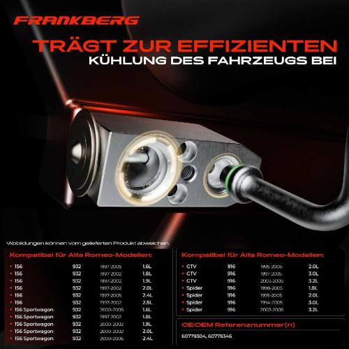 1x Expansionsventil Klimaanlage für Alfa Romeo 156 932 GTV 916C Spider 916S 916 Bild 1x Expansionsventil Klimaanlage für Alfa Romeo 156 932 GTV 916C Spider 916S 916