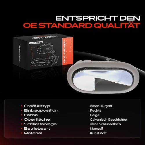 1x Türgriff Rechts innen für Renault Clio III Grandtour Kasten/Schrägheck Modus/Grand Modus Bj ab 2004 Bild 1x Türgriff Rechts innen für Renault Clio III Grandtour Kasten/Schrägheck Modus/Grand Modus Bj ab 2004