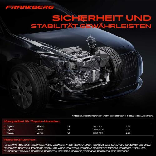 2x Motorlager Getriebelagerlager Vorne für Toyota Sienna L3 Venza V1 2.7L Bild 2x Motorlager Getriebelagerlager Vorne für Toyota Sienna L3 Venza V1 2.7L